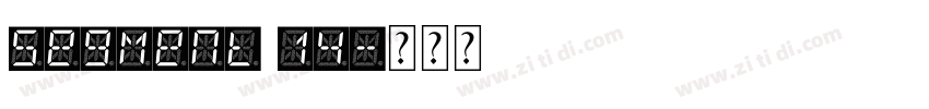 segment 14字体转换